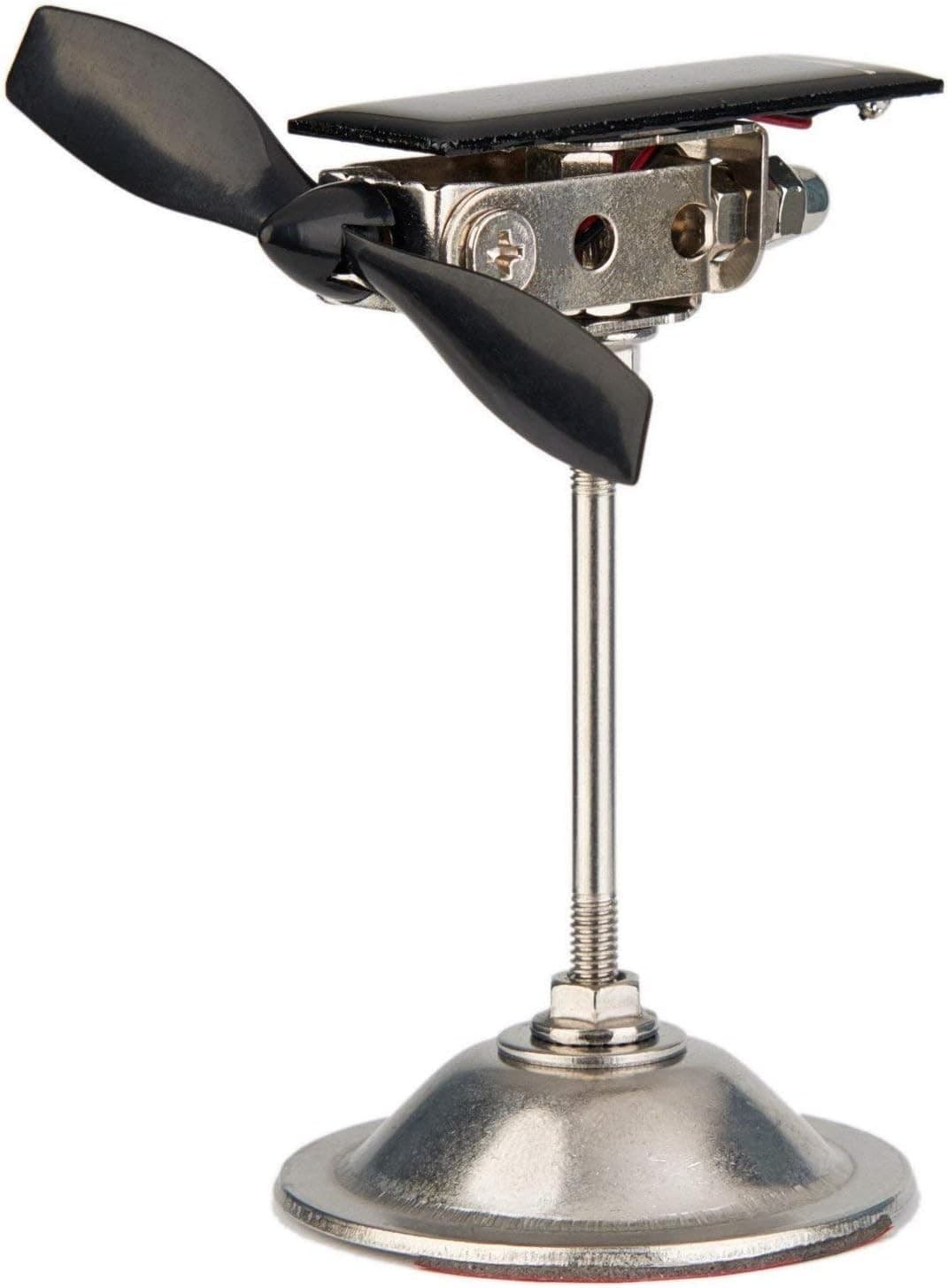 Solar Power Windmill Black Propeller Creative Solar Car Rotating Windmill Orname 4