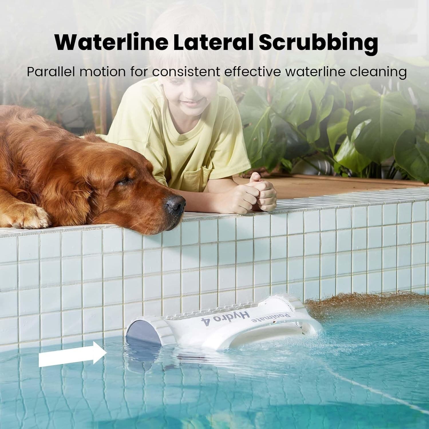 Hydro 4 cord Robotic Pool Cleaner, ground Pools,Floor Wall Waterline Clean 2