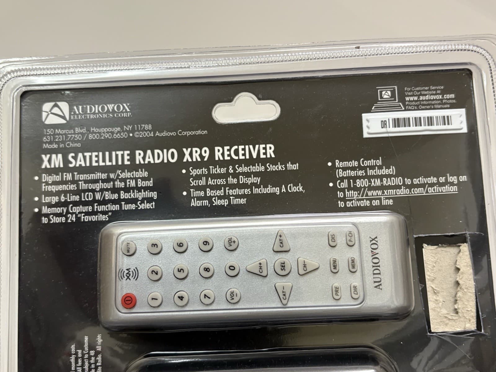AUDIOVOX XM Satellite Radio XR9 Receiver Satellite Radio NO DOCKING STATION 6
