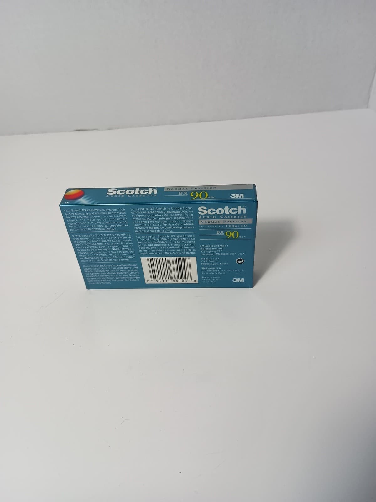 Scotch BX/90 New & Sealed Vintage 90 Minute Blank Cassette Tape Normal Bias 2