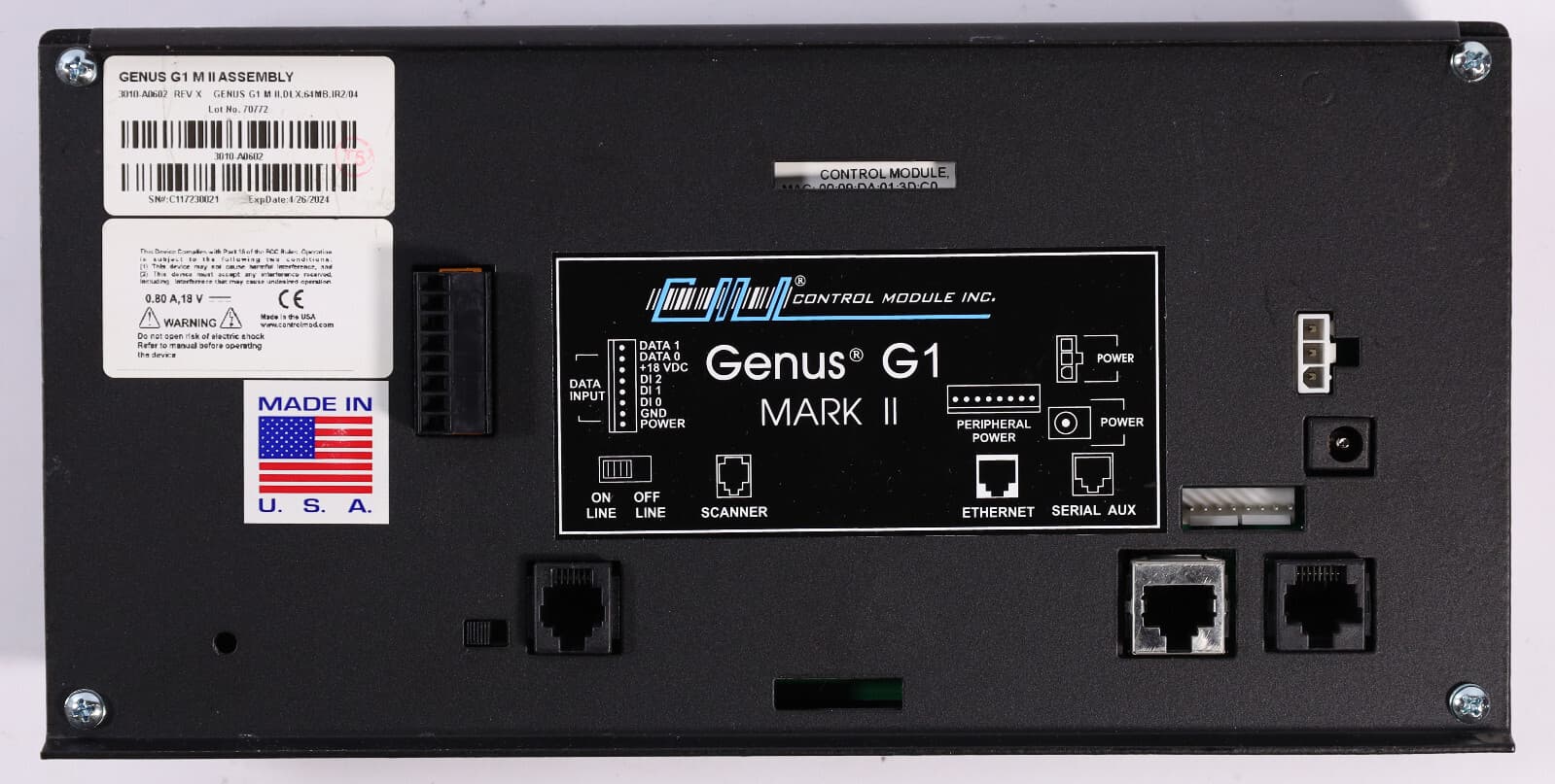 (Lot of 9) GENUS G1 Mark II 3010-A0602 8MB Time Clock Control Module 3