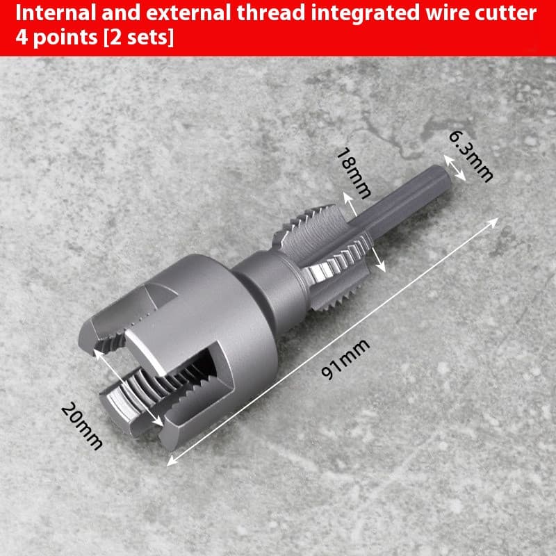 Dane Water Pipe Threader - An Integrated Internal and External Thread Cutting To 6