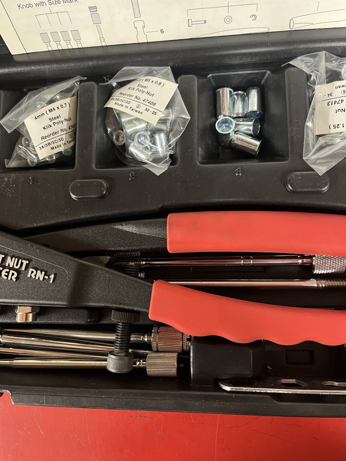 Marson 39303 Metric Poly-Nut Set 3