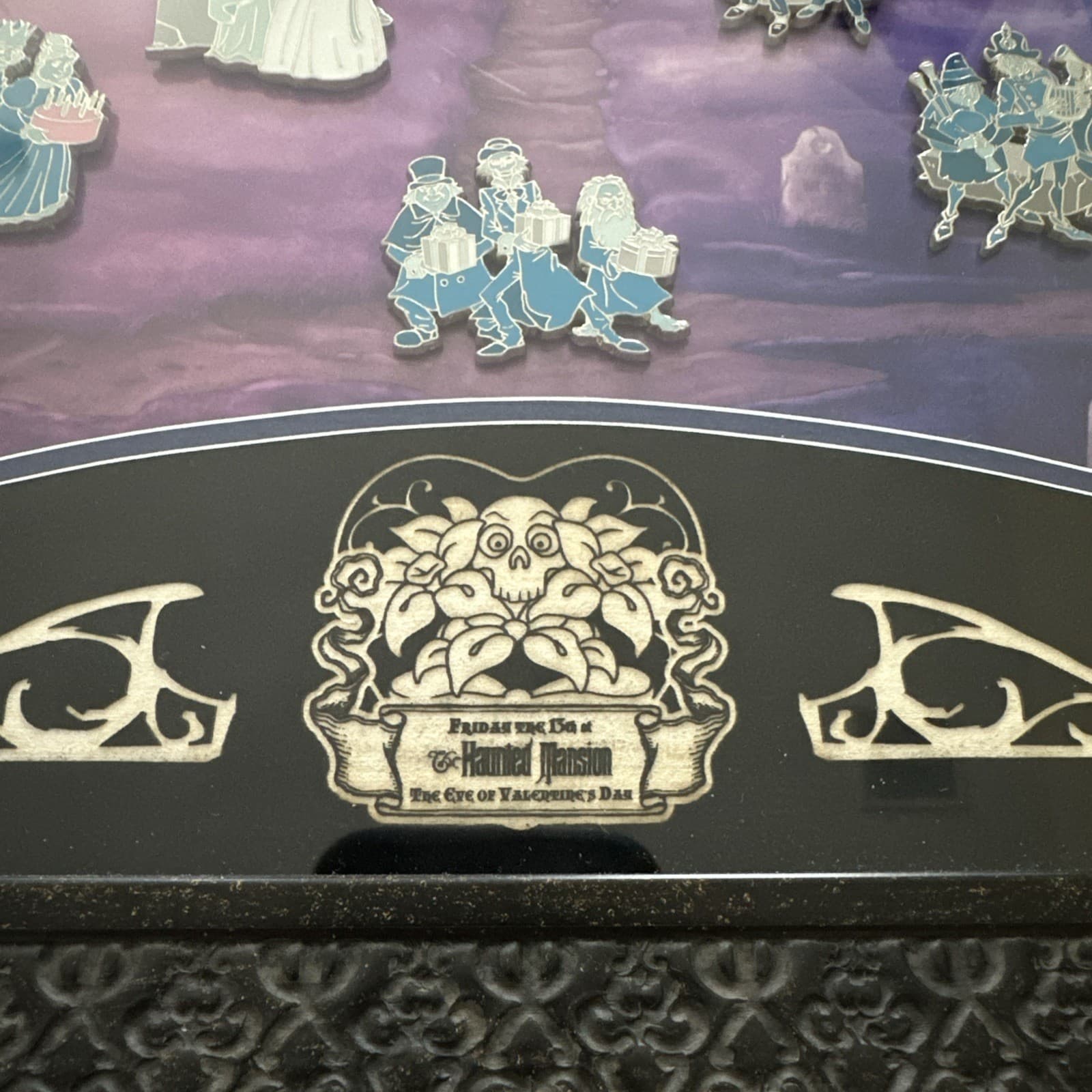 Disney Haunted Mansion Friday The 13th Eve Of Valentines Pin Framed Set LE 213 3
