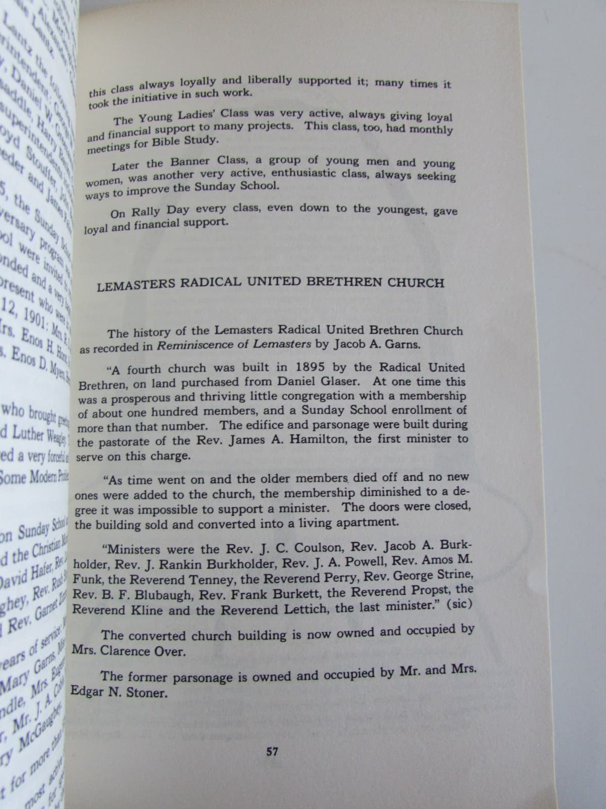 History of Lemasters Pennsylvania Fort McDowell Centennial Book 1972 6