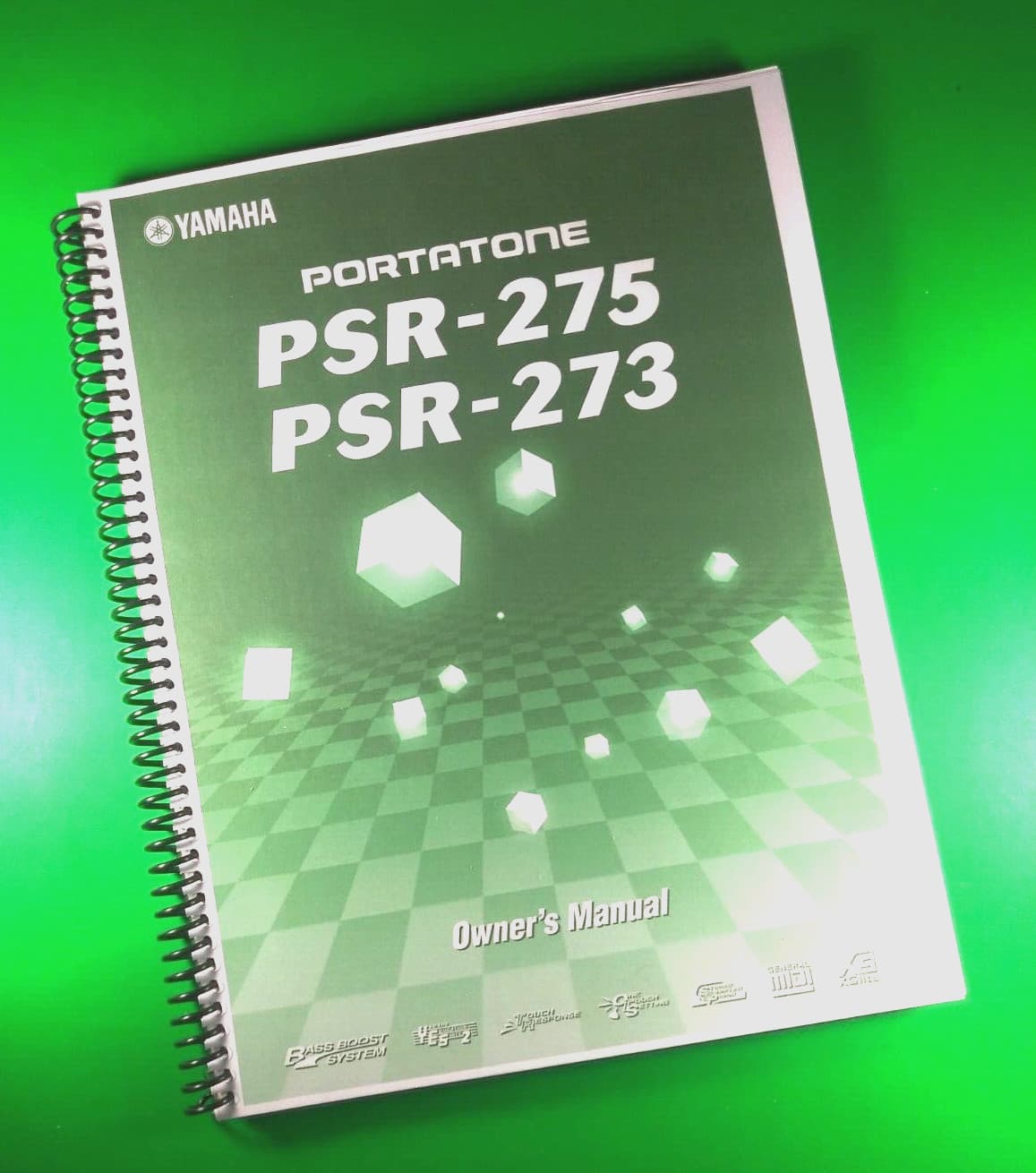 Owner's Manual for Yamaha PSR-275 PSR-273, 76 Pages With Clear Covers!