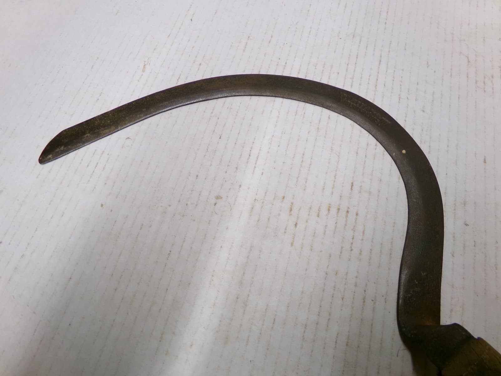 Vintage Antique Village Blacksmith Farm Hand Scythe Sickle Rustic Hand Tool 3