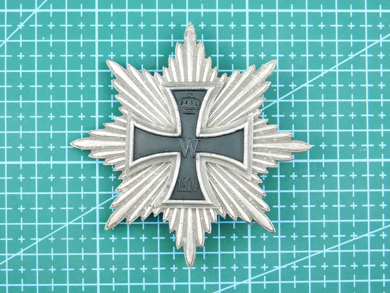 3838 WW1 1870 IMPERIAL GERMANY IRON CROSS BLÜCHESTAR BLÜCHERSTERN MEDAL BADGE