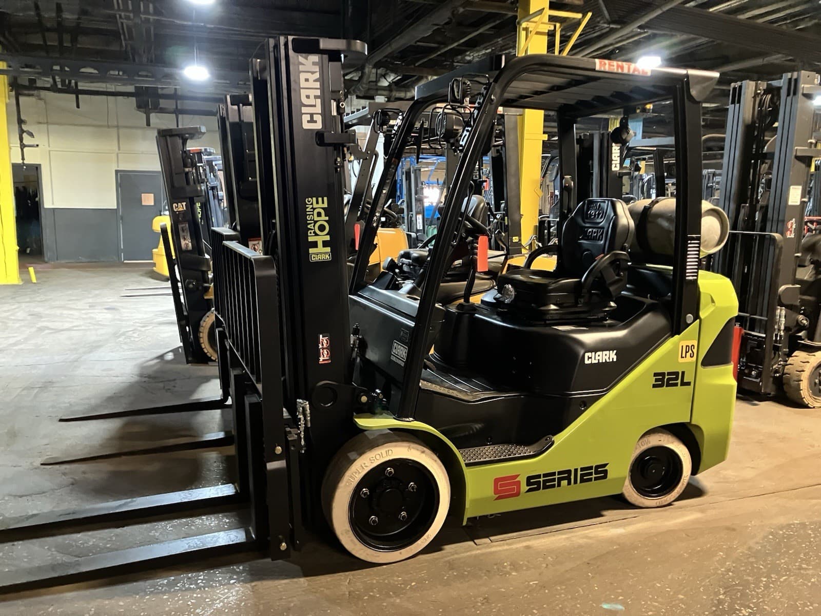 2023 Clark 6500 LB Forklift With Side Shift Triple Mast 4 Ways LPS 3