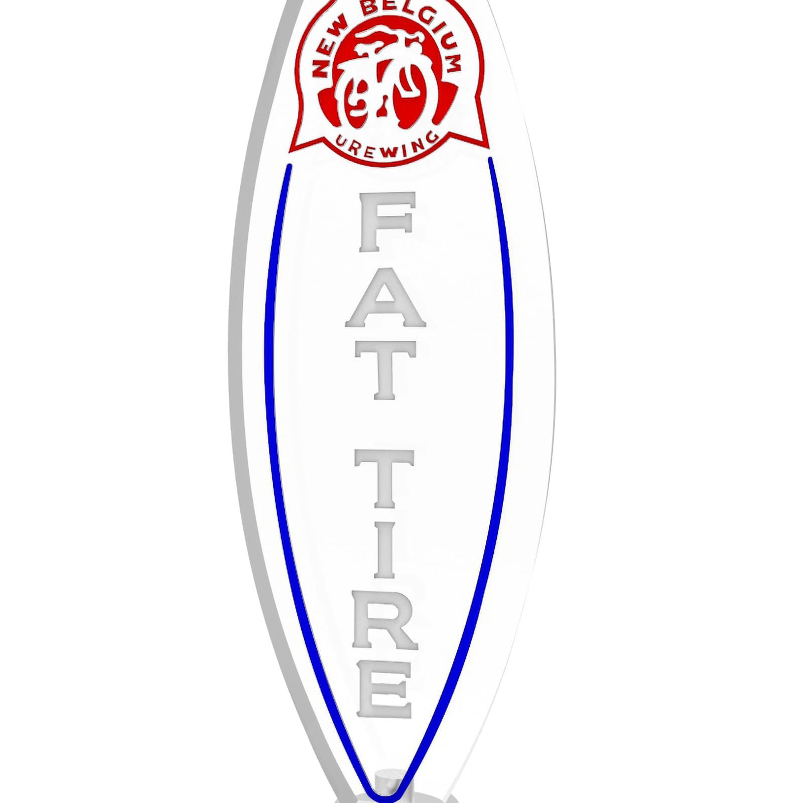 Clear Acrylic Beer Tap Handle Draft Pub Style Compitable with Fat Tire 4