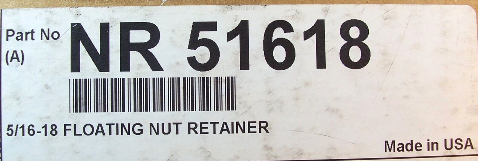5/16-18 Weld In Steel Retainer Floating Cage Nut 51618 Ford Chevy Mopar Hot Rod  5