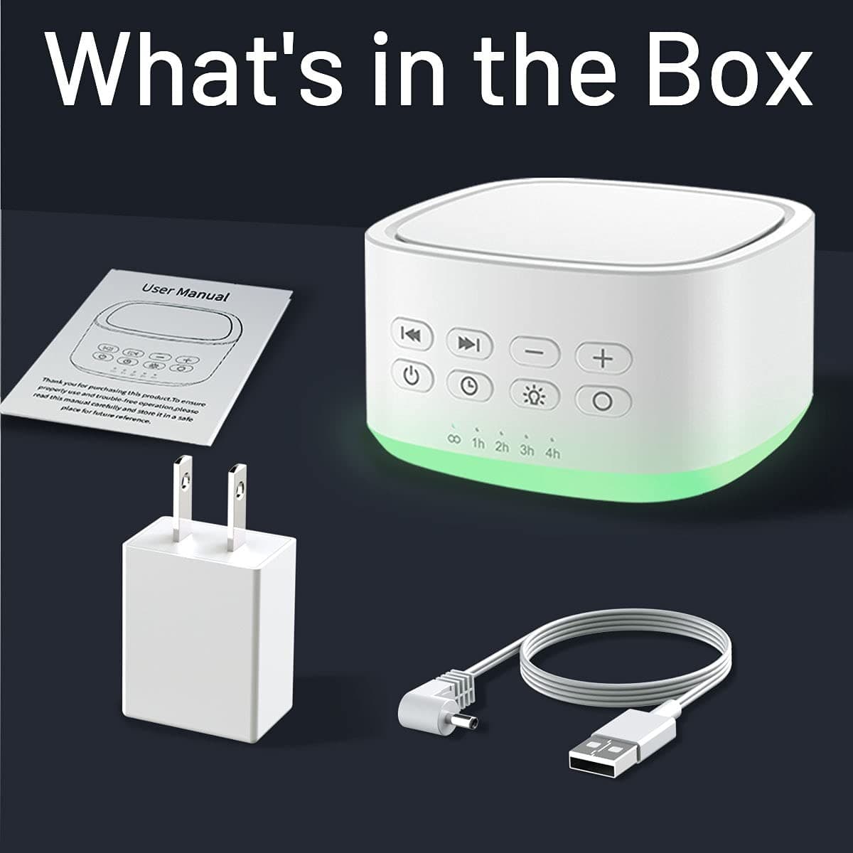 Magicteam White Noise Machine 10 Colors Lights and 25 Soothing Sounds Sleep S... 6