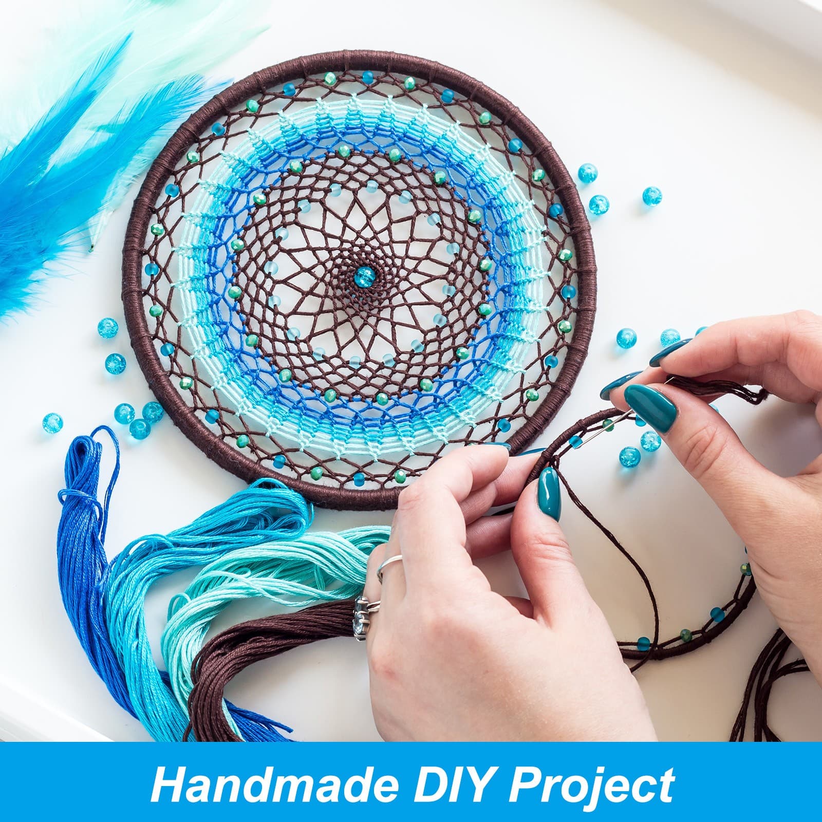 20Pcs 3 Inch Dream Catcher Rings Metal Macrame Wreath Floral Round Ring Hoop 4