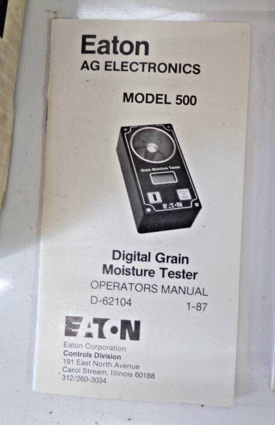 Dole model 500 grain moisture tester 2