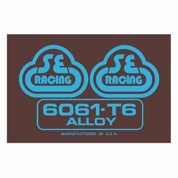 SE Racing - Seat tube decal - 6061 brown with blue