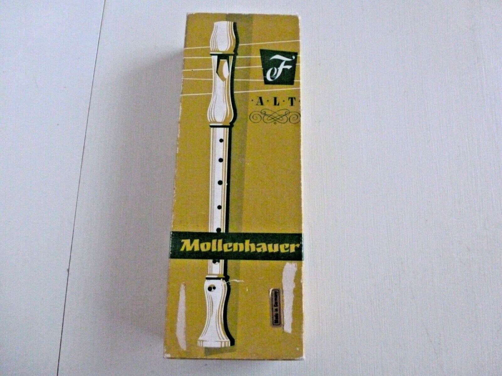 Mollenhauer Recorder F Alt Eine Blockflote Wood With Original Box Germany