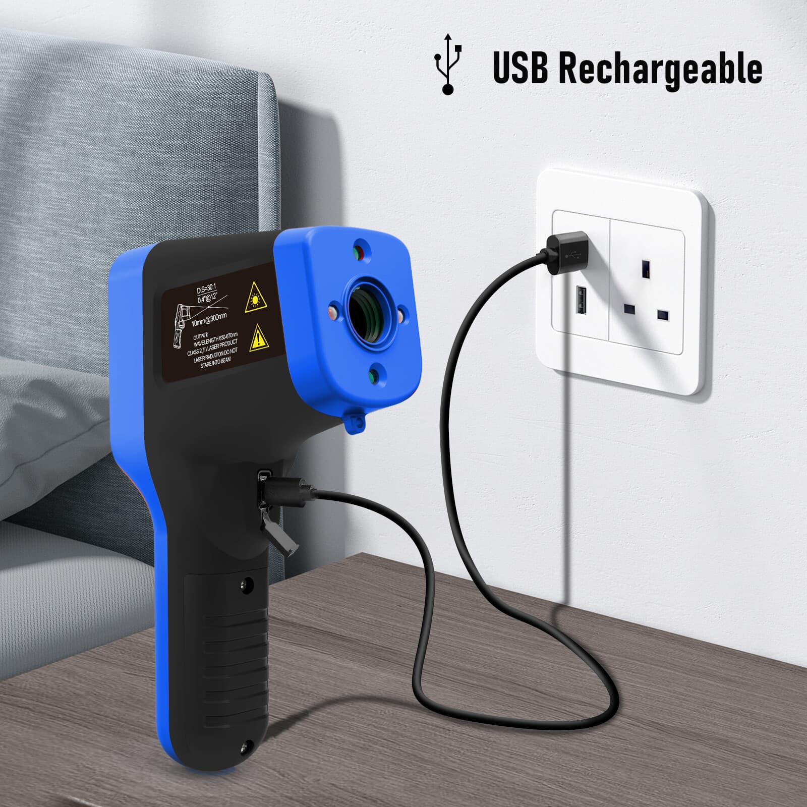 Industrial Laser Infrared Thermometer Gun -50°C~1600°C Pyrometer Rechargeable US 4