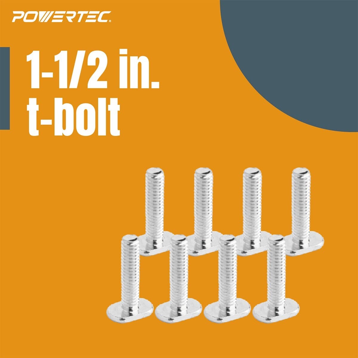 POWERTEC 71889 2 Pcs Double-Cut Profile Universal T-Track (36") and 10-PK Knobs 6