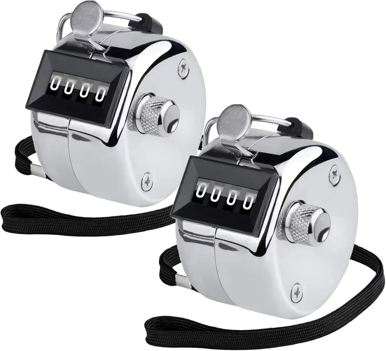 Metal Tally Counter Clicker Handheld Pitch Counter, Manual 2PC 