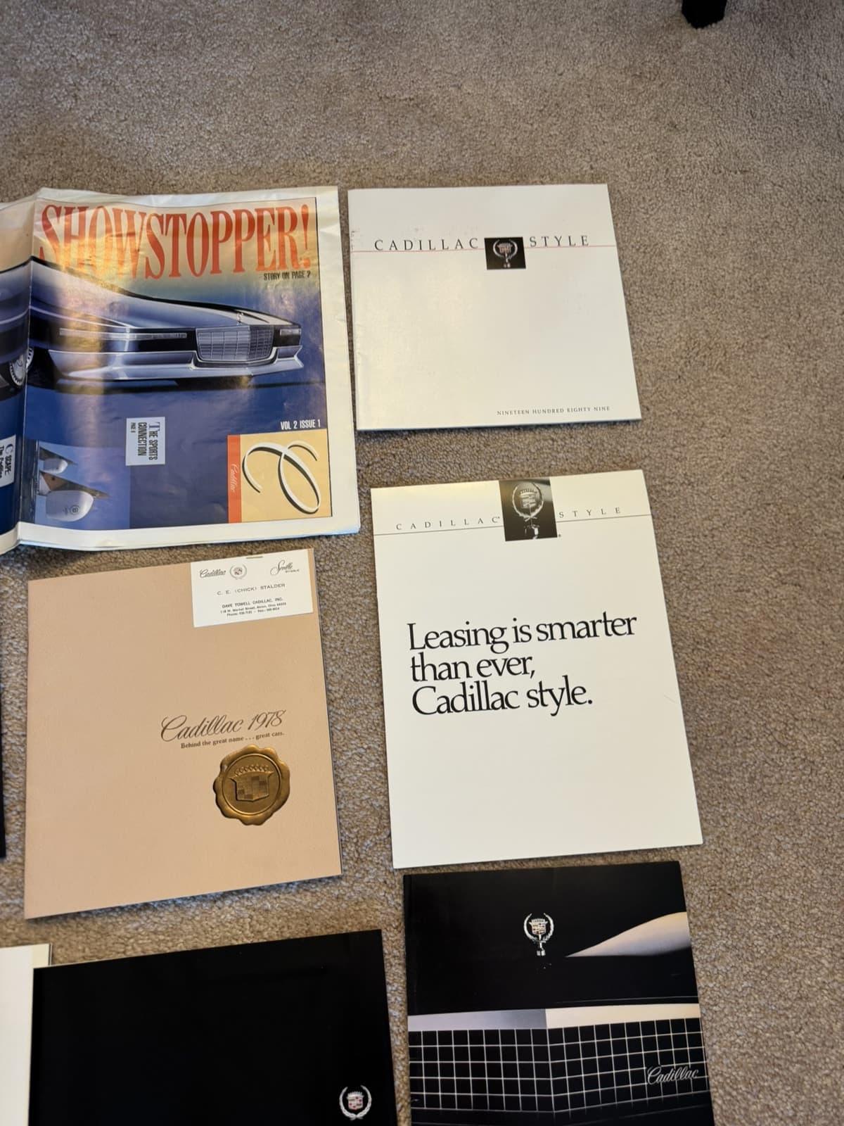 Lot of  14 Original Cadillac Brochures - Papers , Concept Nice Lot All Together 4