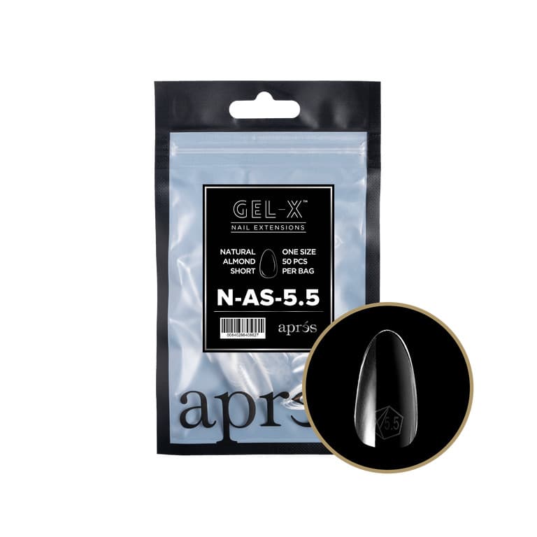 Apres Gel-X Natural Almond Short Refill 50pc [4.5,5.5,6.5 included]