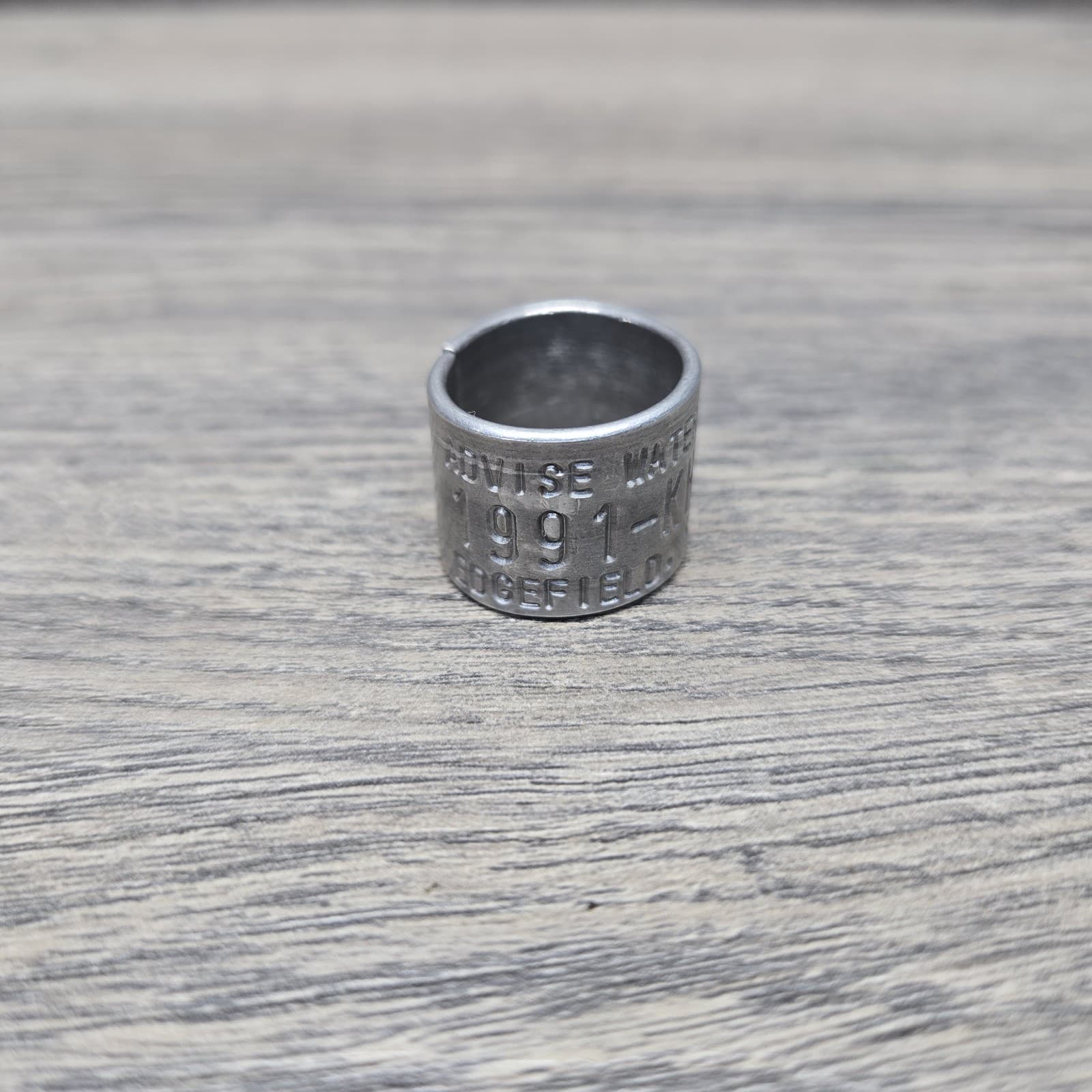 Vintage 100% Federal Canada Goose ADVISE Waterfowl Band Style 1991 Edgefield