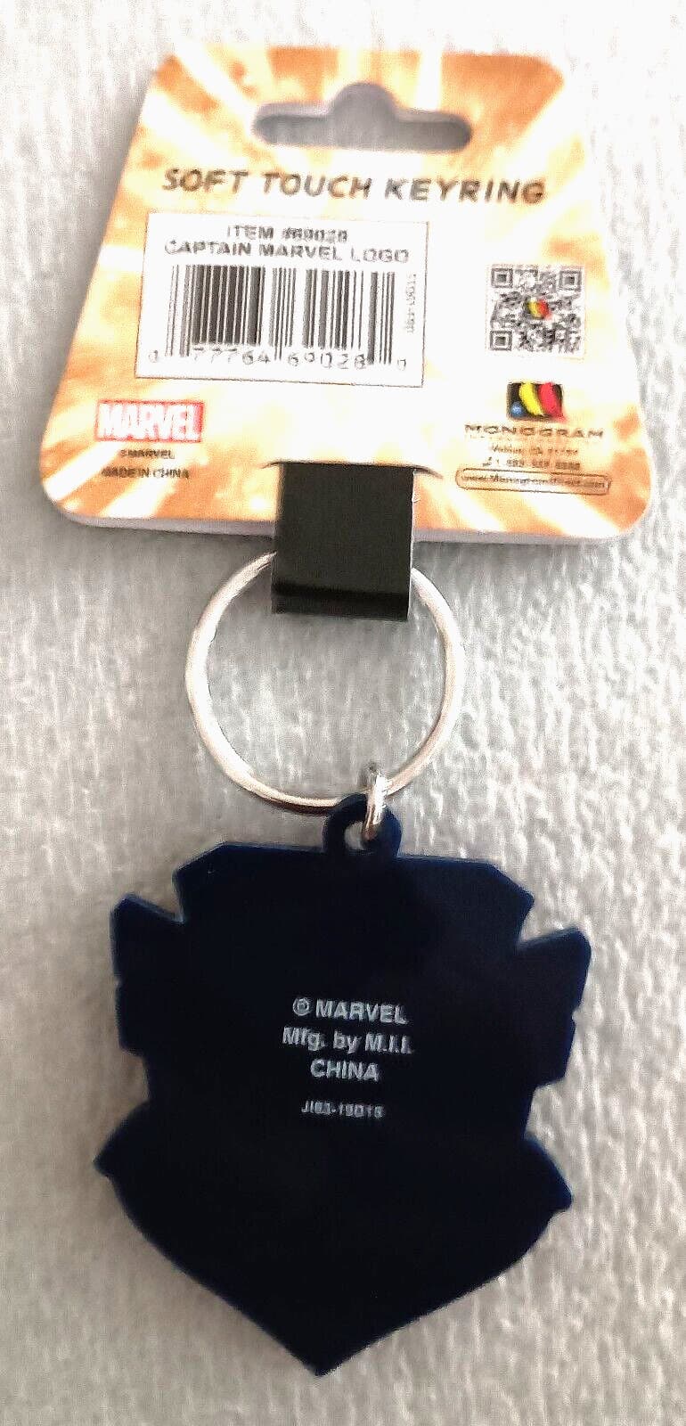 Captain Marvel Star Shield Logo Key Chain New MIP NOS 2018 3