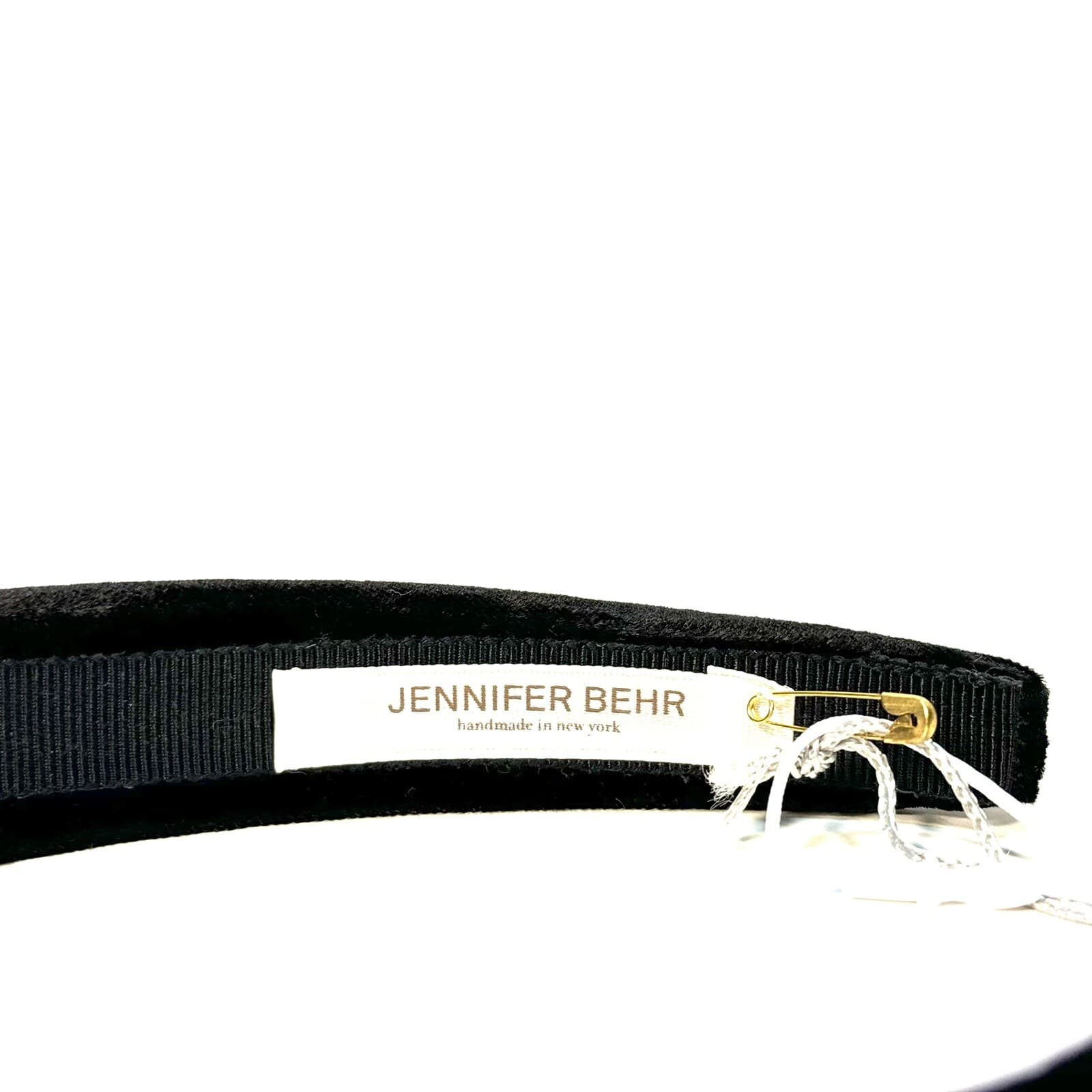 JENNIFER BEHR x Veronica Beard Tori Velvet Headband Black (MSRP $188) 2
