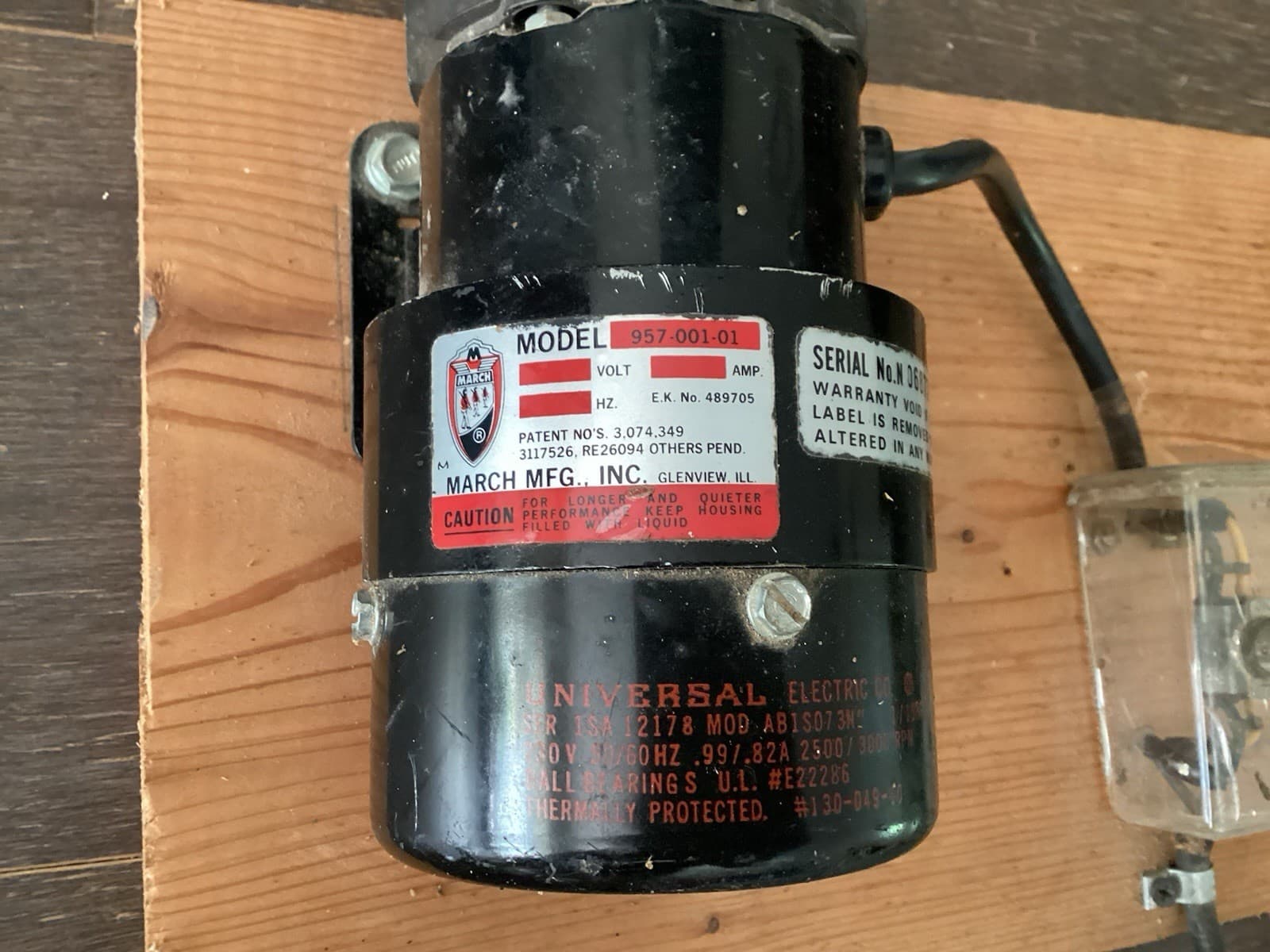 March Mfg Magnetic Drive Pump Model 957 Transfer Pump 2