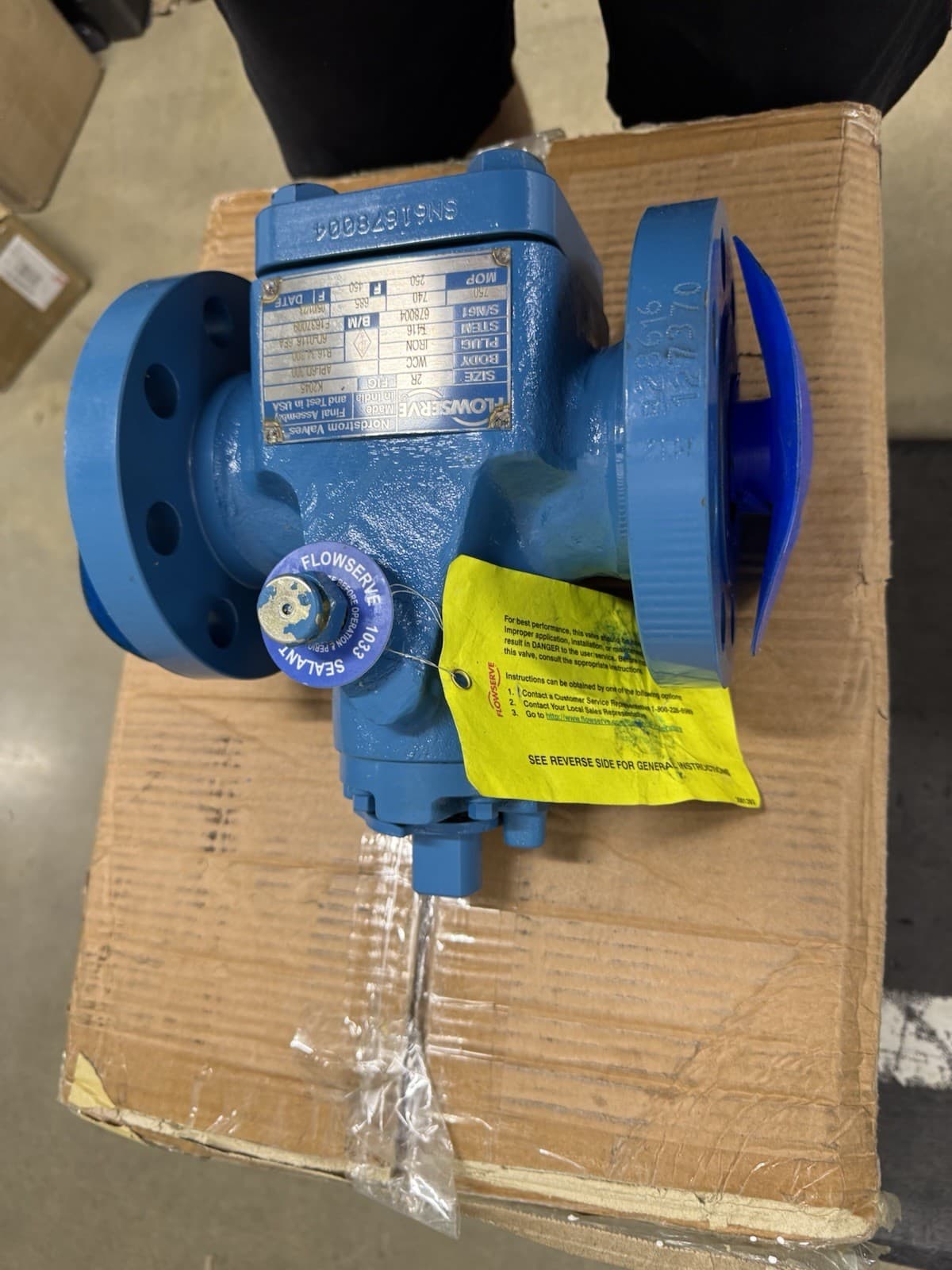 Lubricated Plug Valve FLOWSERVE K2045 Dynamic Balance 2" 300 Beveled End 3