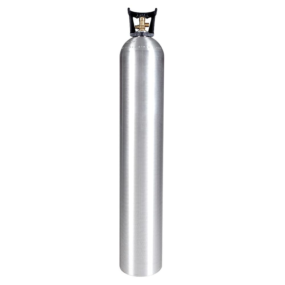 New 50 lb. Aluminum CO2 Cylinder Tank CGA320 Valve and Handle DOT Approved Grow