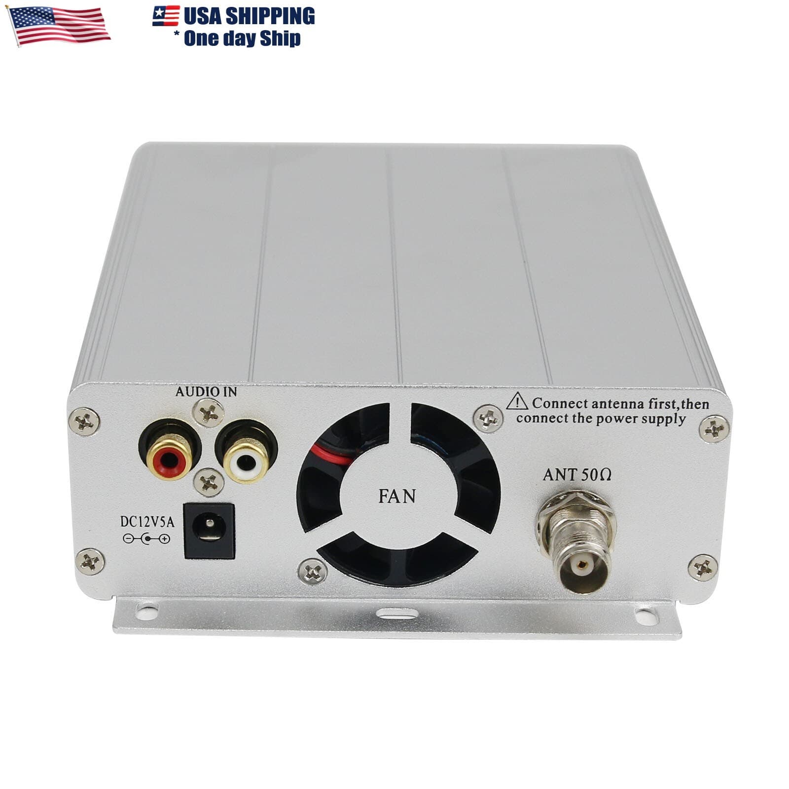 76MHz-113MHz 15W FM Broadcast Transmitter Stereo PLL FM Radio Broadcast Station 5