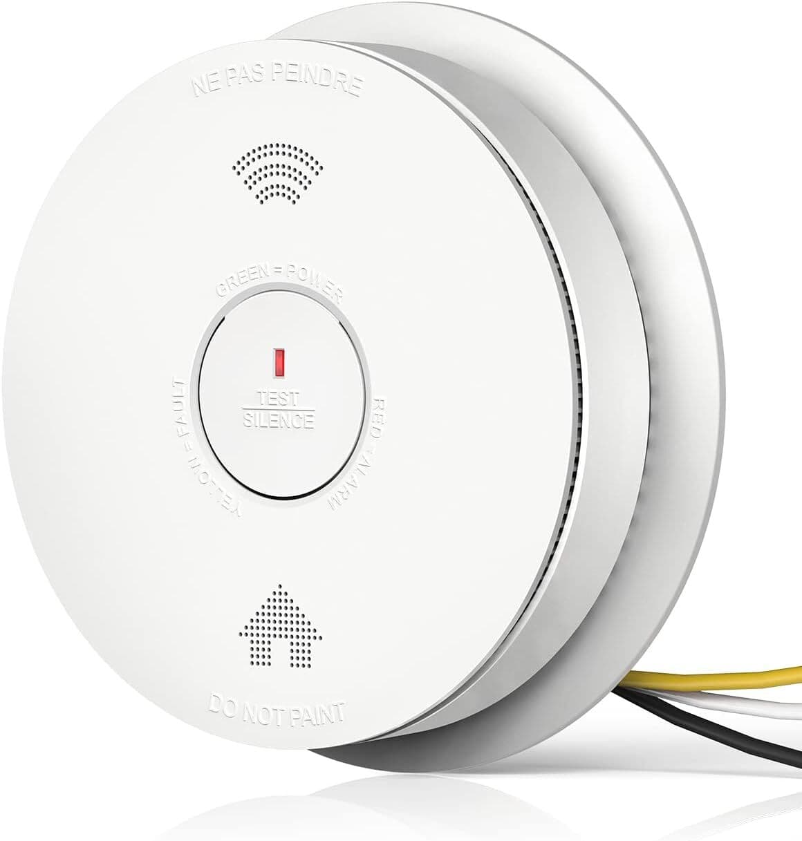 SITERWELL Hardwired 2 in 1 Smoke Carbon Monoxide Detector with Batteries Back Up 3