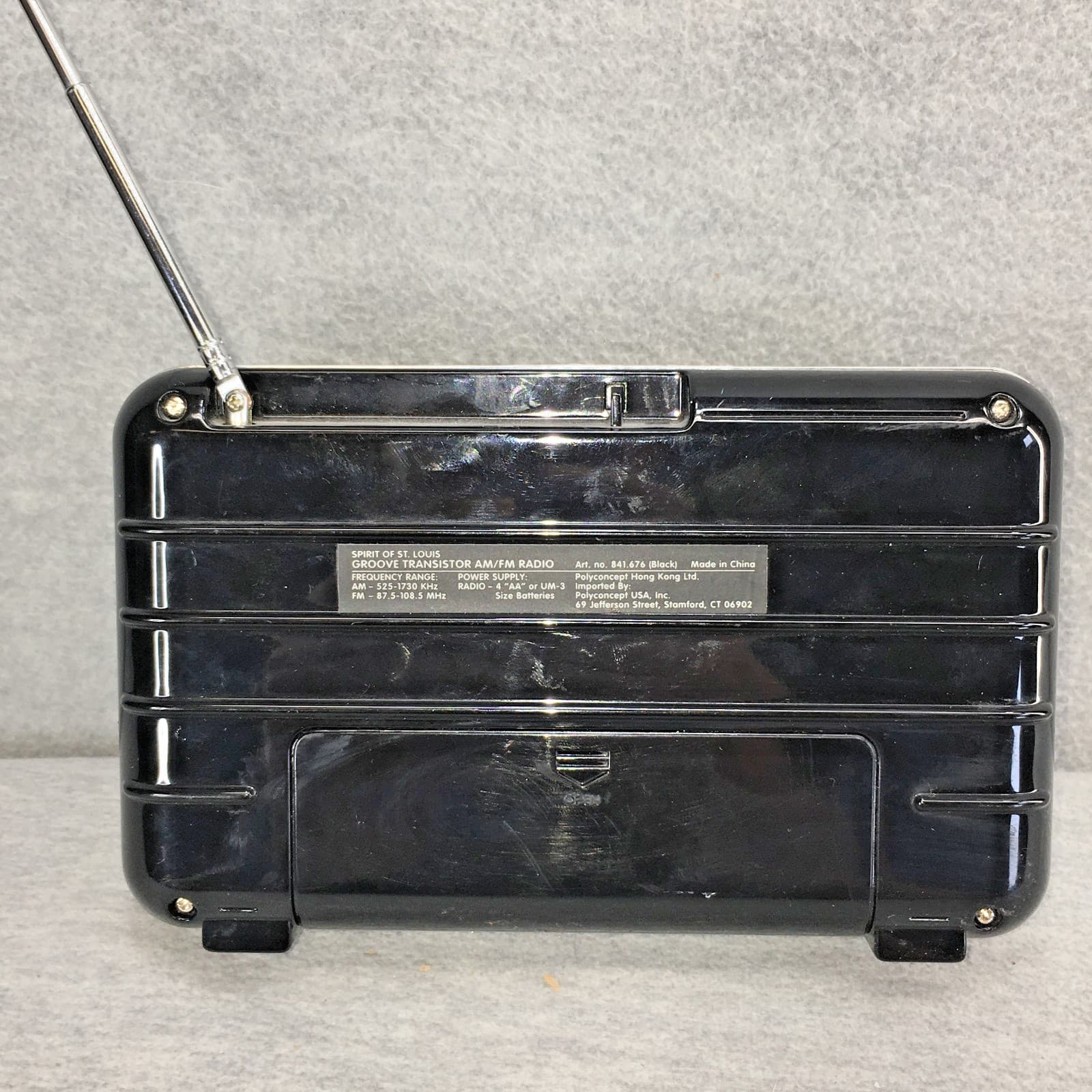 Spirit of St Louis Groove Transistor Radio SOSL Collection AM/FM Tested 5