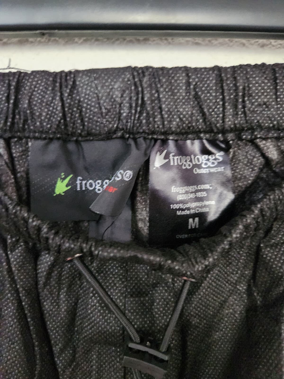 Frogg Toggs Waterproof Rain Pants Outdoor Men’s Medium Black Polypropylene 6