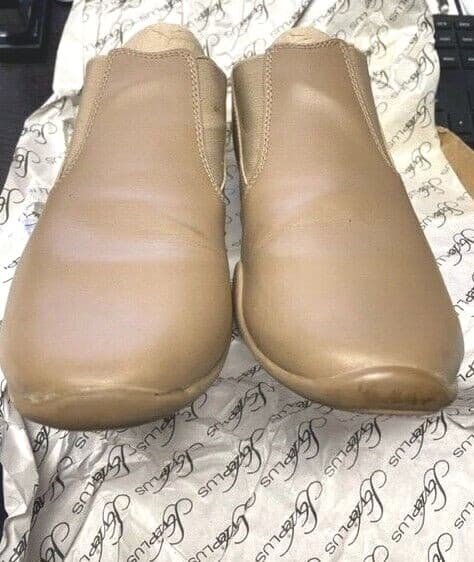 Womens 6 Styleplus Releve #8525 Nude Tan Dance Jazz Flags Colorguard Shoes 5