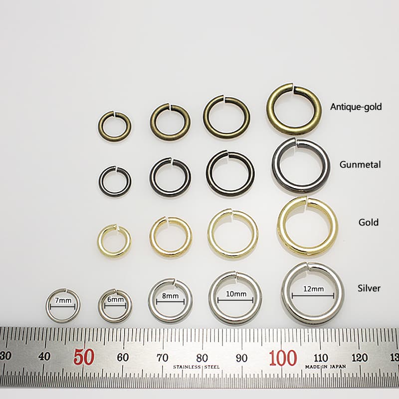 handbag O-ring accessories open/close oring gold silver antique-gold stuffs bag 