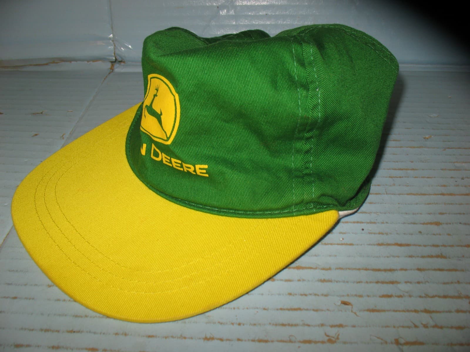 Kids John Deere Green & Yellow Snapback Farm Hat 2