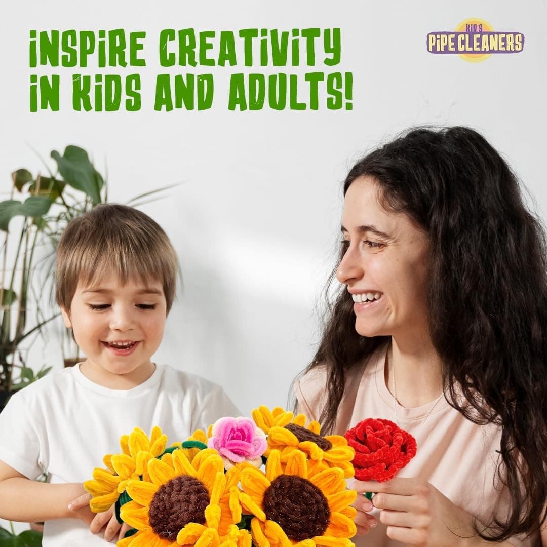 (200) Pipe Cleaners Craft (20 Colors, 10 Each) Craft Pipe Cleaners Bulk, Chenill 4