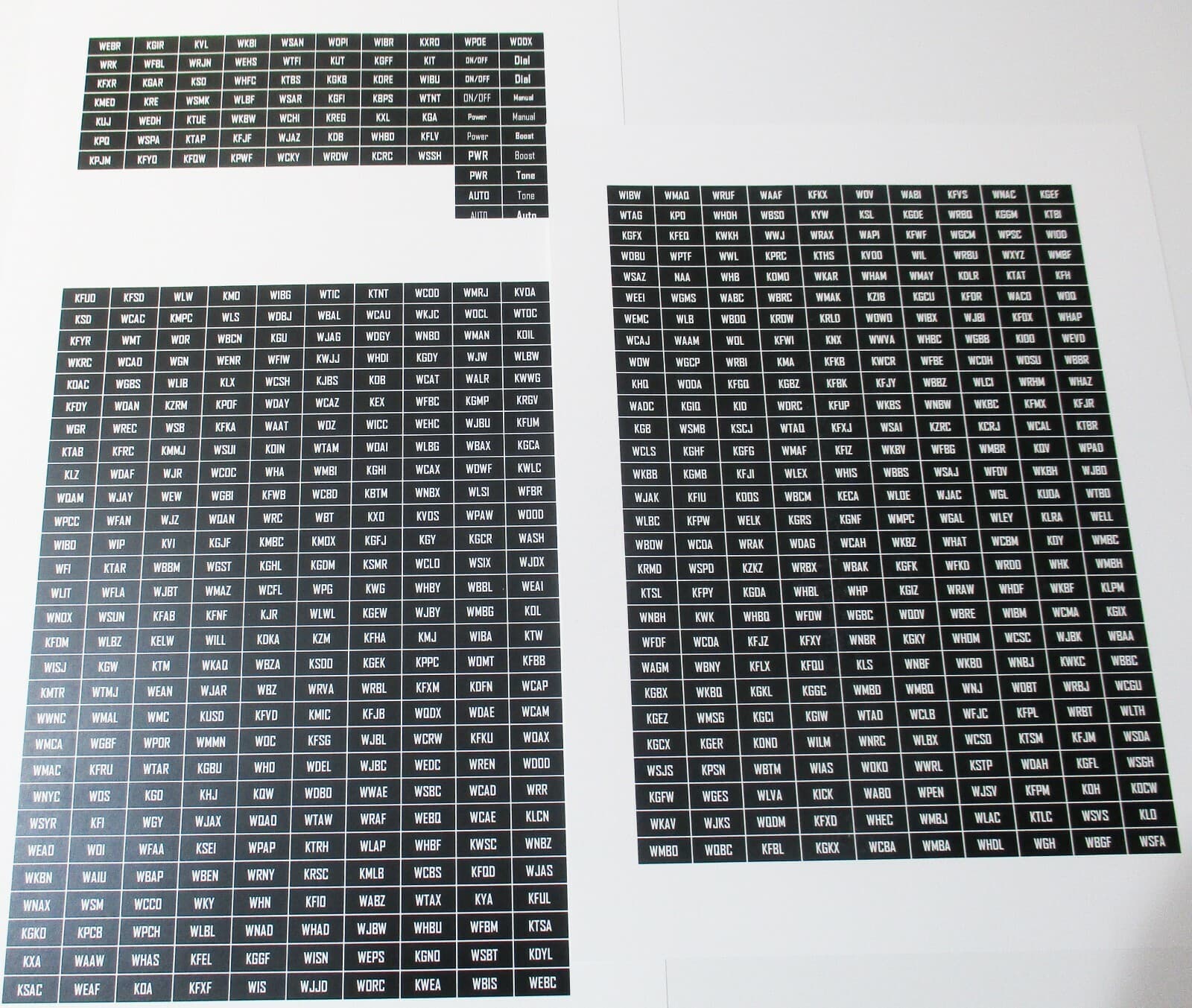 Vintage Station Call Letters / Tabs – Old Antique Radio Restoration Parts  2