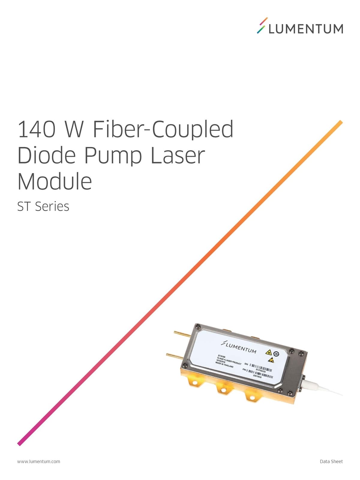 NEW JDSU/Lumentum ST-925B 140W 915nm Laser Diode Module, 105um Fiber, Tested 6