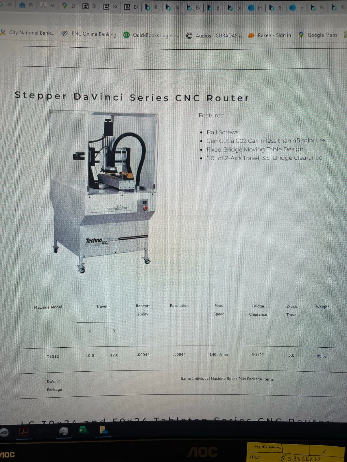 DaVinci CNC Router - Techno Insel 2