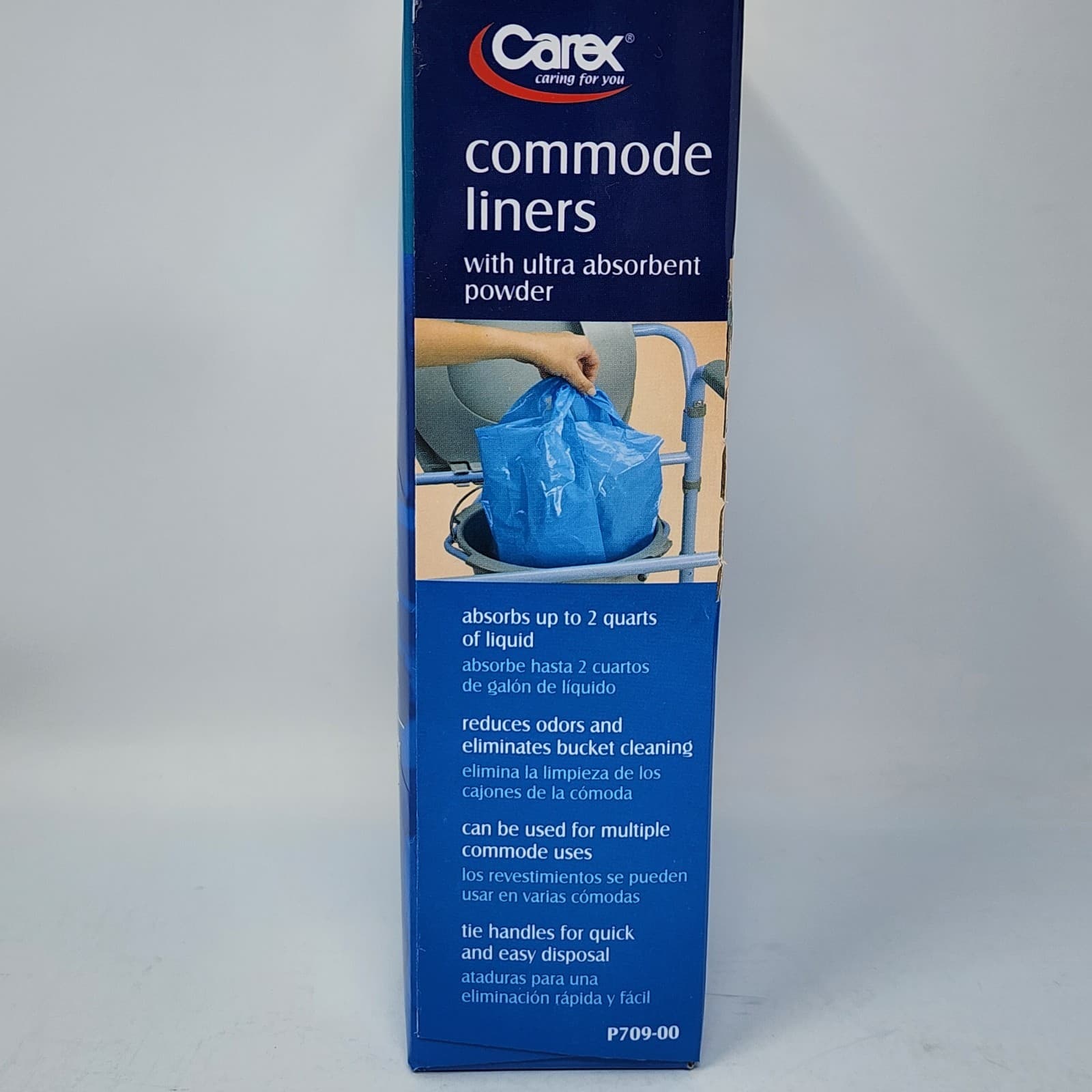 Carex Commode Liners Holds 2 Quarts Liquid, 2 Packs of 7 ea (14 Total Liners) 5