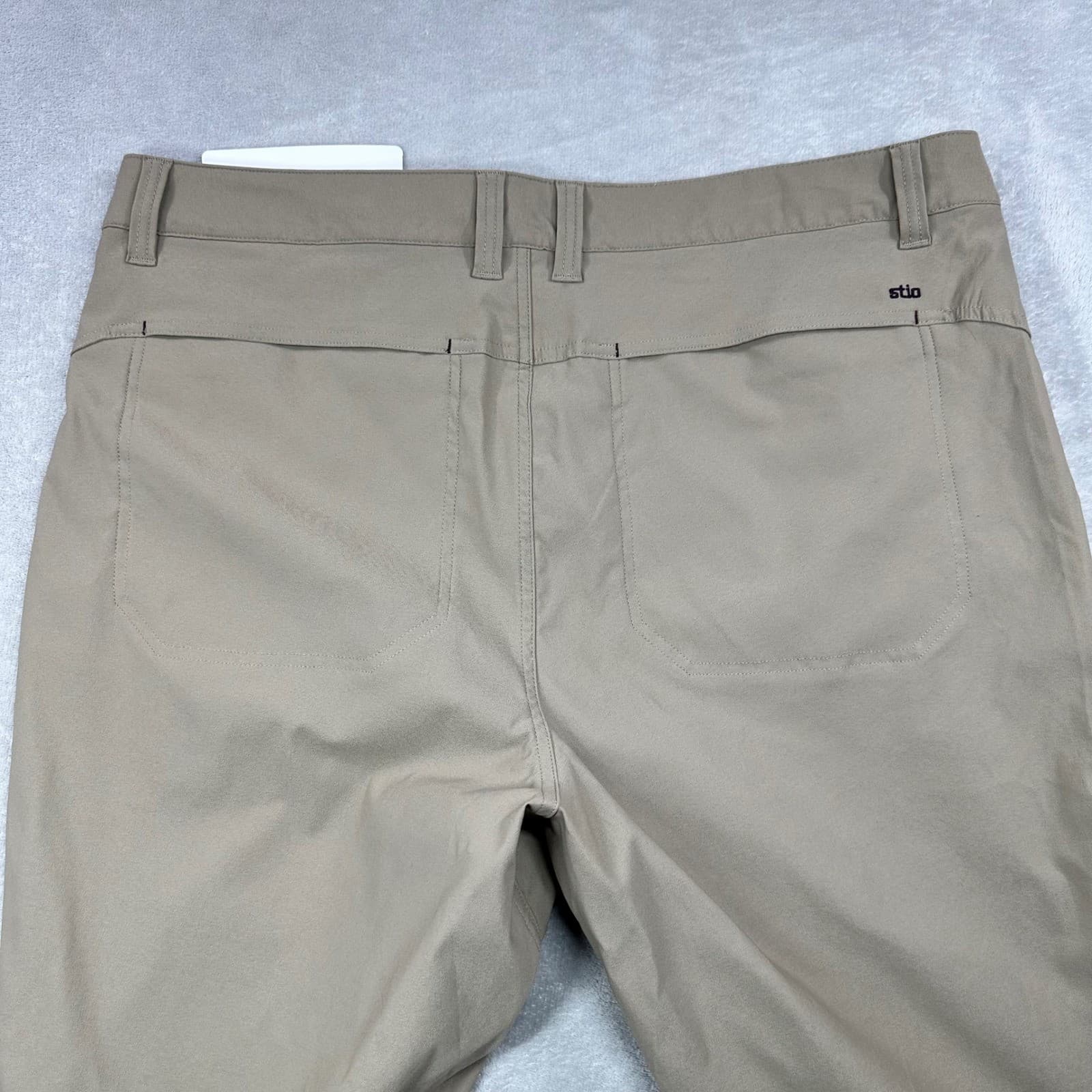 Stio Coburn Pants Mens 40L Khaki Performance Stretch Outdoors Hiking Camping NWT 6