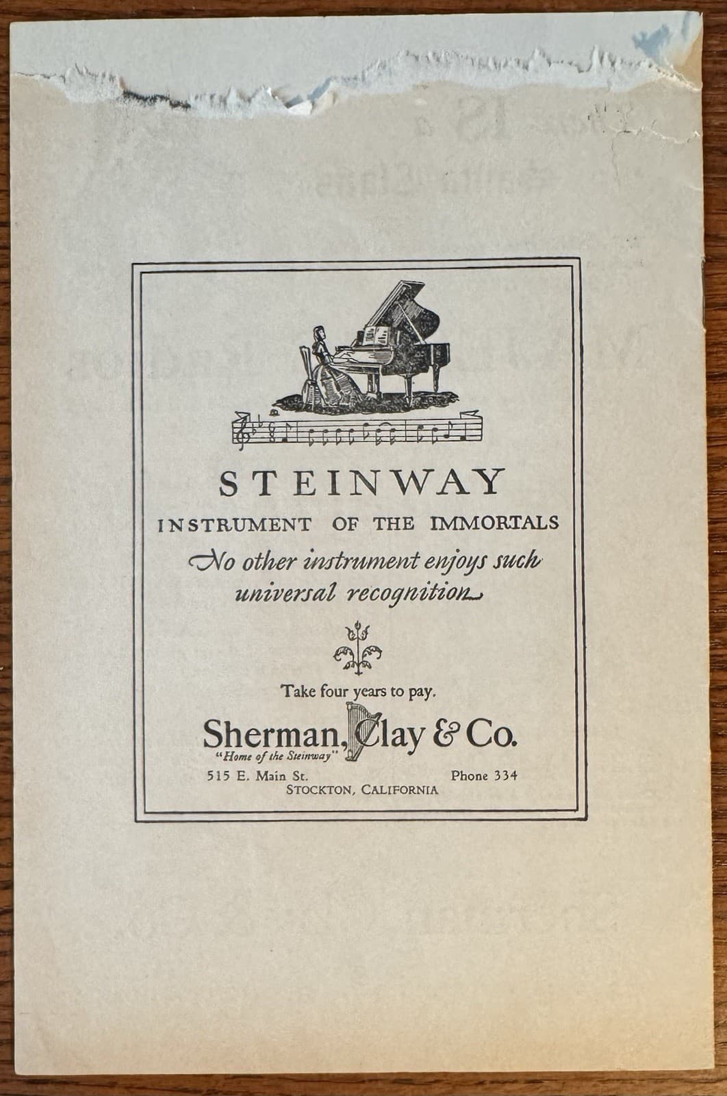 Jascha Heifetz Autographed Program, violinist, Stockton California 4