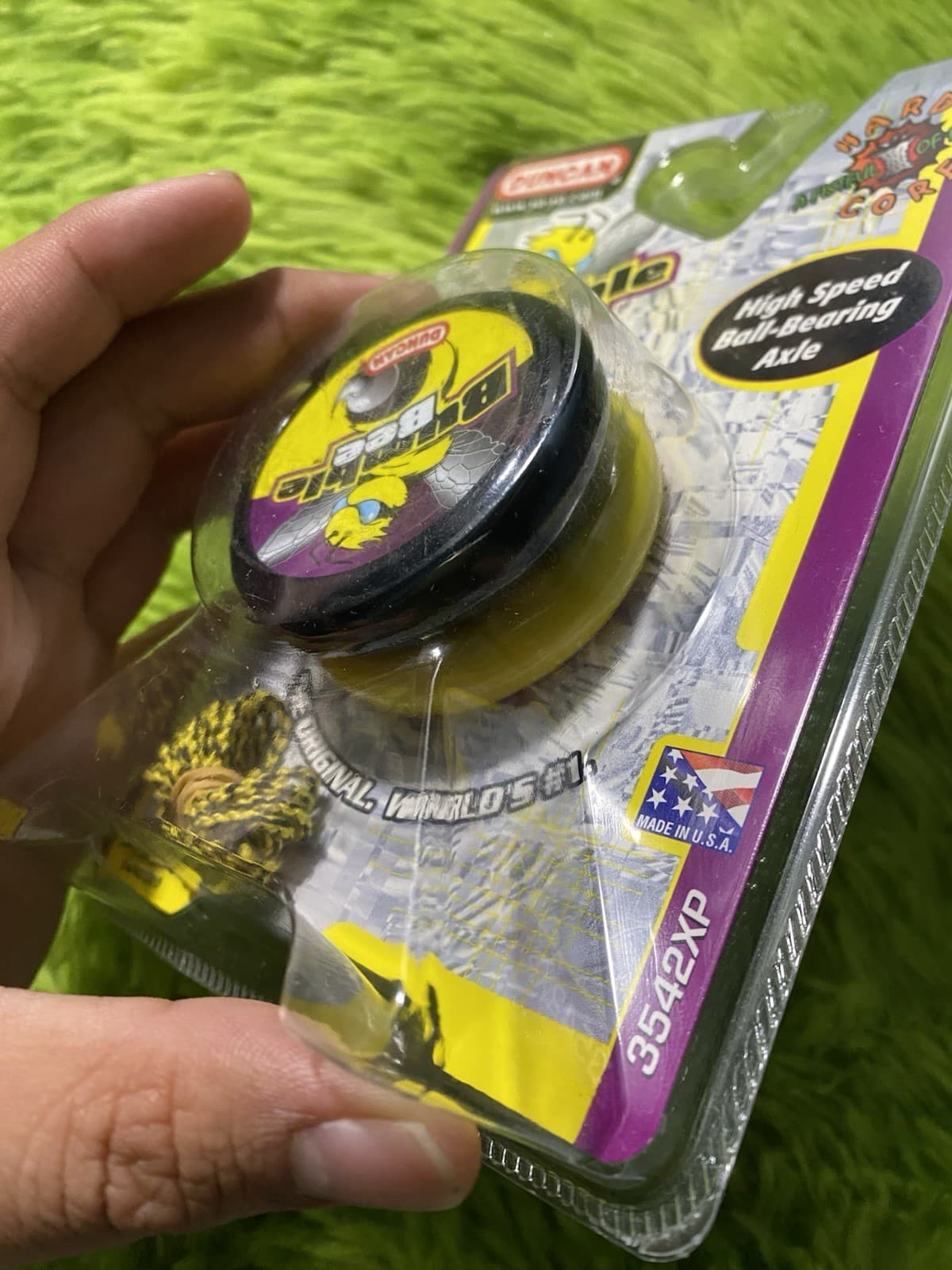 2002 RARE COLLECTABLE DUNCAN BUMBLE BEE YOYO HIGH SPEED BALL BEARING AXLE USA 6