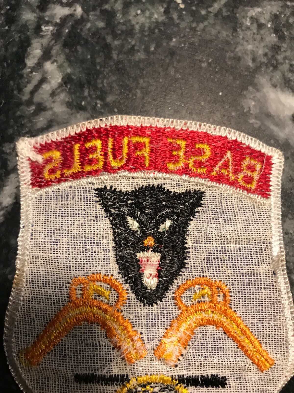 Base Fuels US Air Force USAF Squadron Patch Rare Vtg Vietnam 70s 3” Cat 4