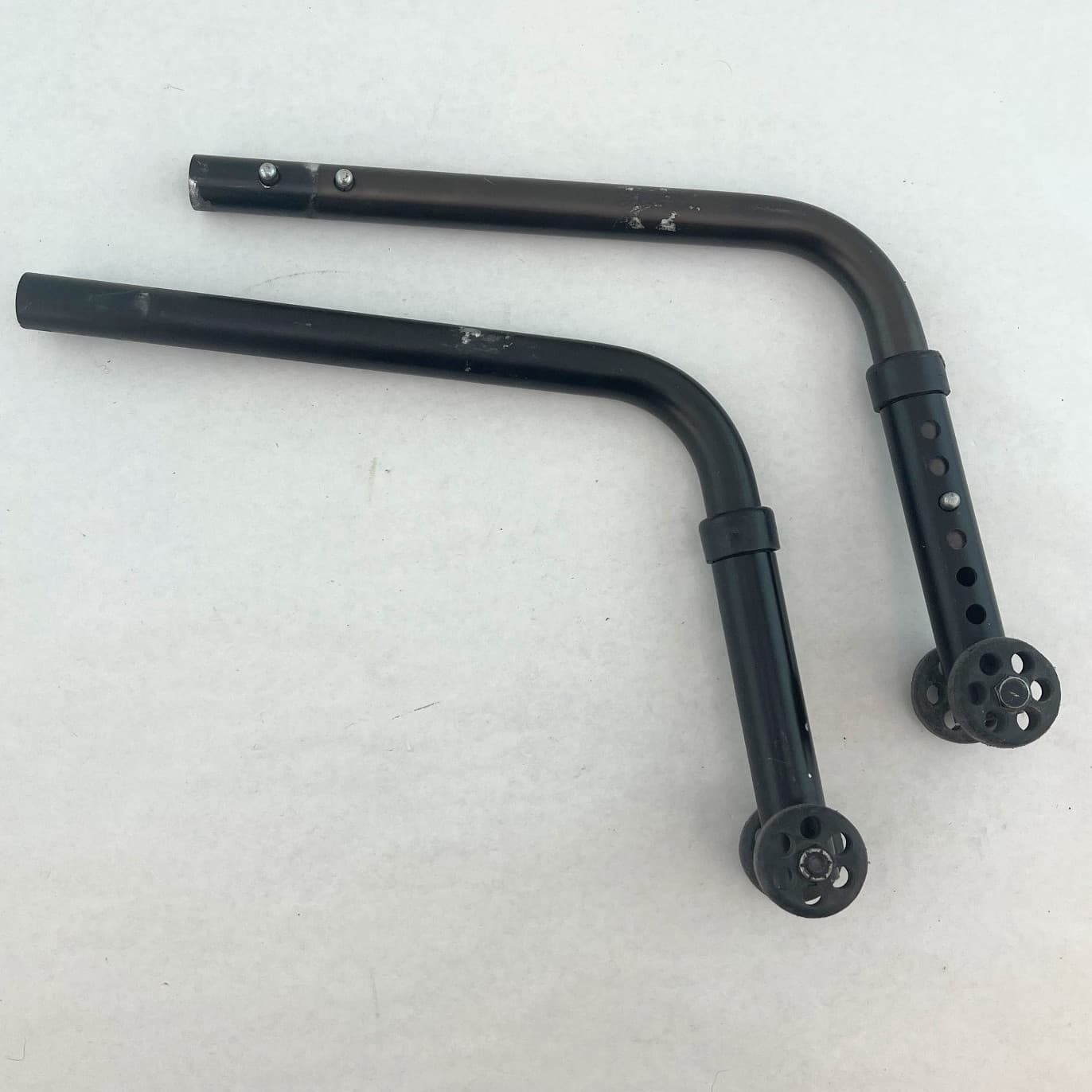 Pair Of Anti-Tipper For Wheelchair Adjustable Black Anti Tip Wheelchair Tippers 3