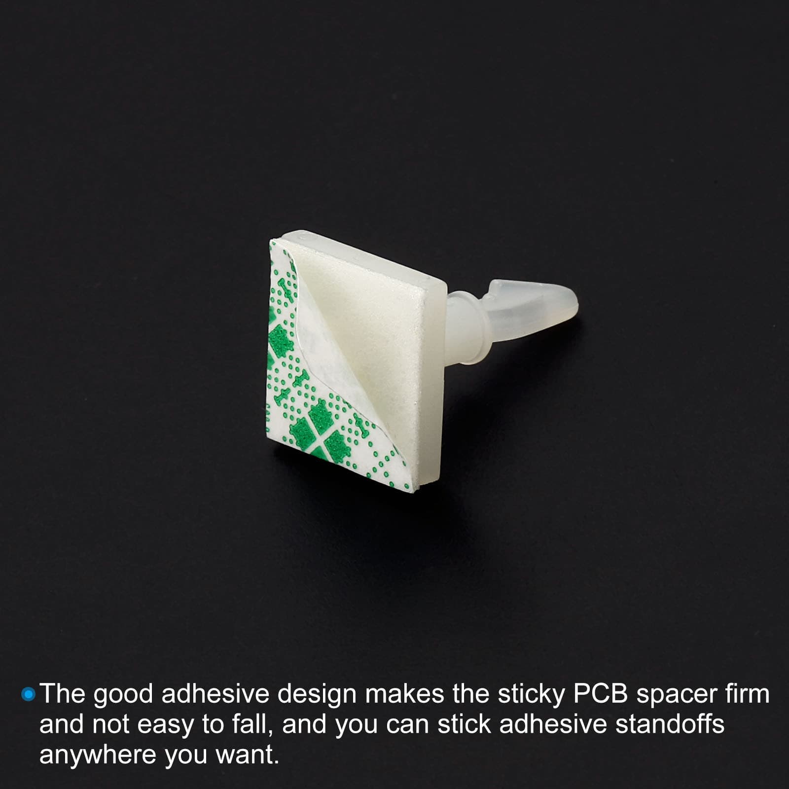 100Pcs Sticky PCB Spacer 0.43" Supporting Height Adhesive Standoffs White 4