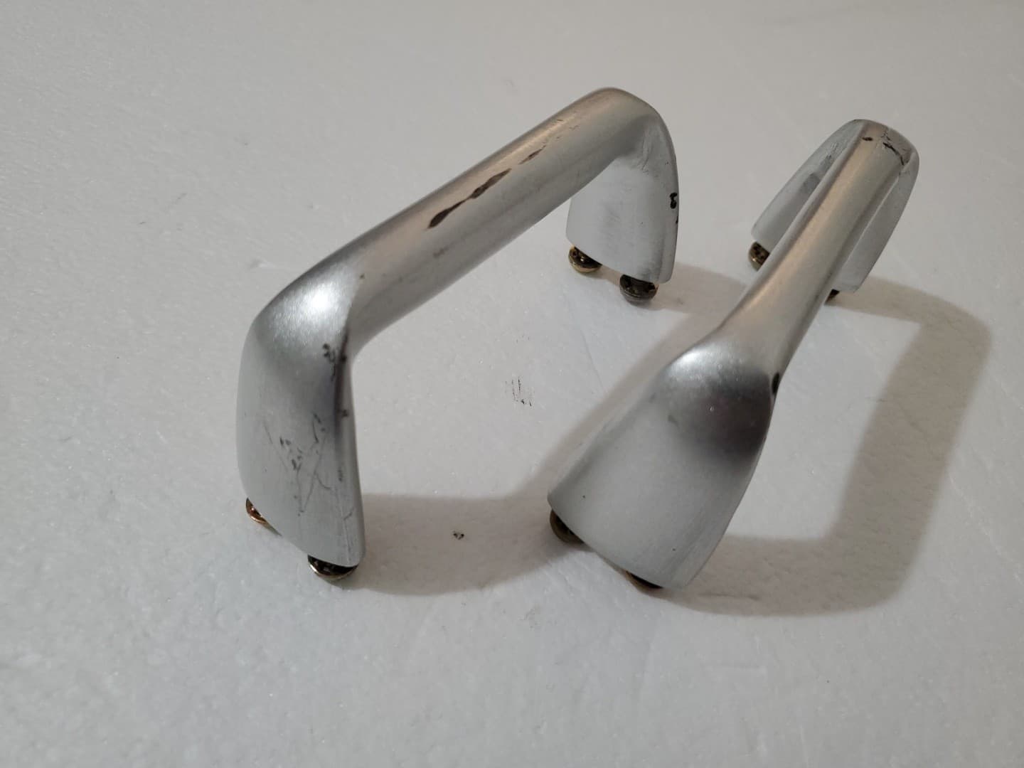 3U Aluminum Rack Mount Handles w/ Screws - Equipment Amplifier Silver Heavy Duty 3